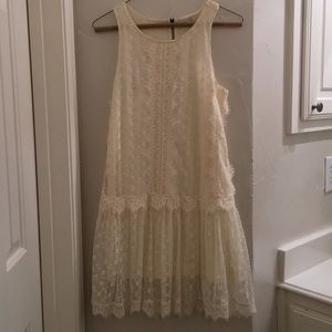 Cream Lace Dress
